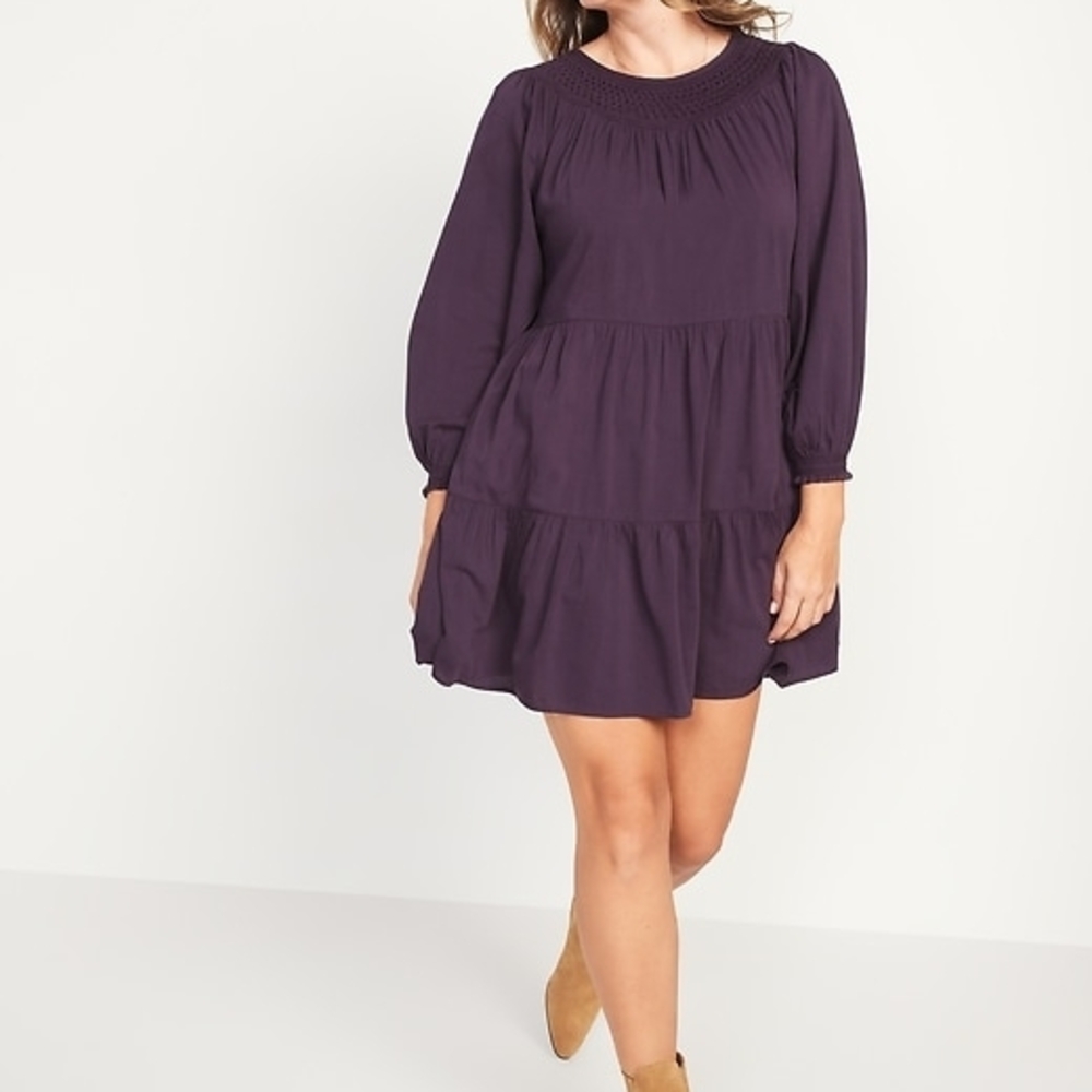 Old Navy Women's Mini Dress - Dark Purple